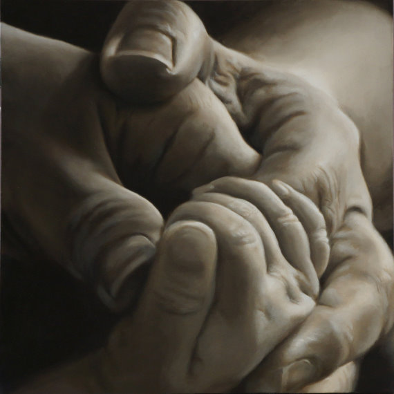 Nancy Hines First Born 36X36 Oil on Canvas.jpg