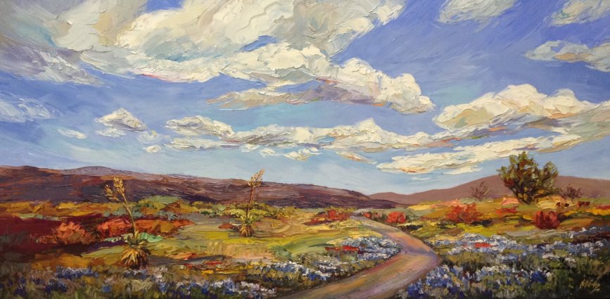 Niki Gulley Spring Escape 24X48 Oil $5,500.jpg