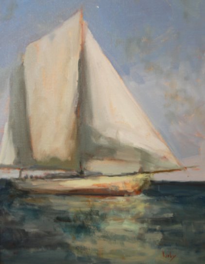 Randall Cogburn Approaching Port 14X11 Oil on Linen $400.jpg