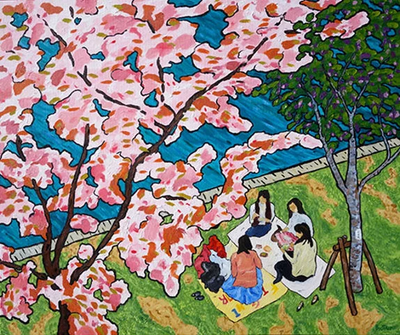 Eric Bodtker Hanami 30X36 Oil $2,000.JPG