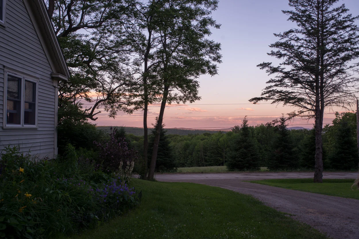 The View From Our Place at Sunset. June 26, 2017