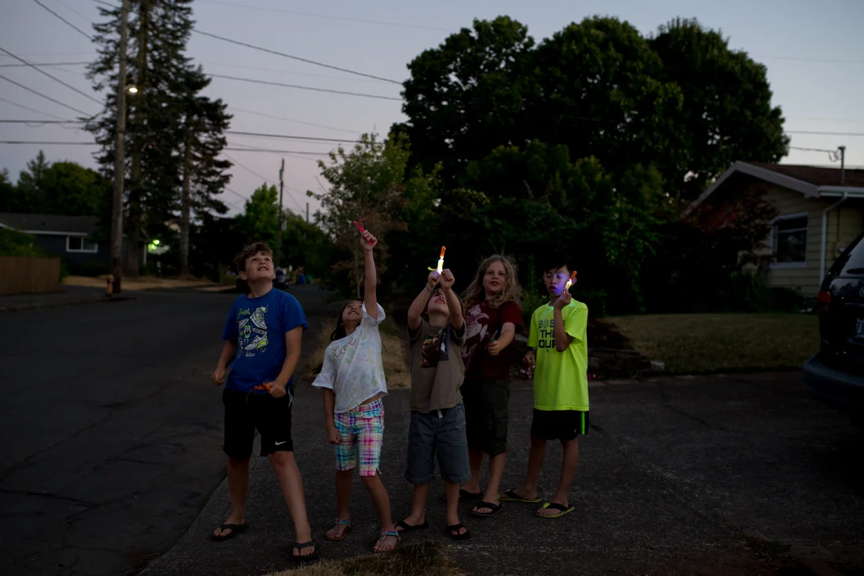 Summer Evening Antics On Our Block. August 15, 2017