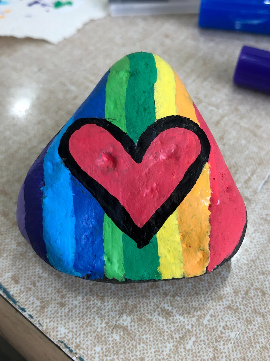 Rock Painting. Happy Pride! June 20, 2020