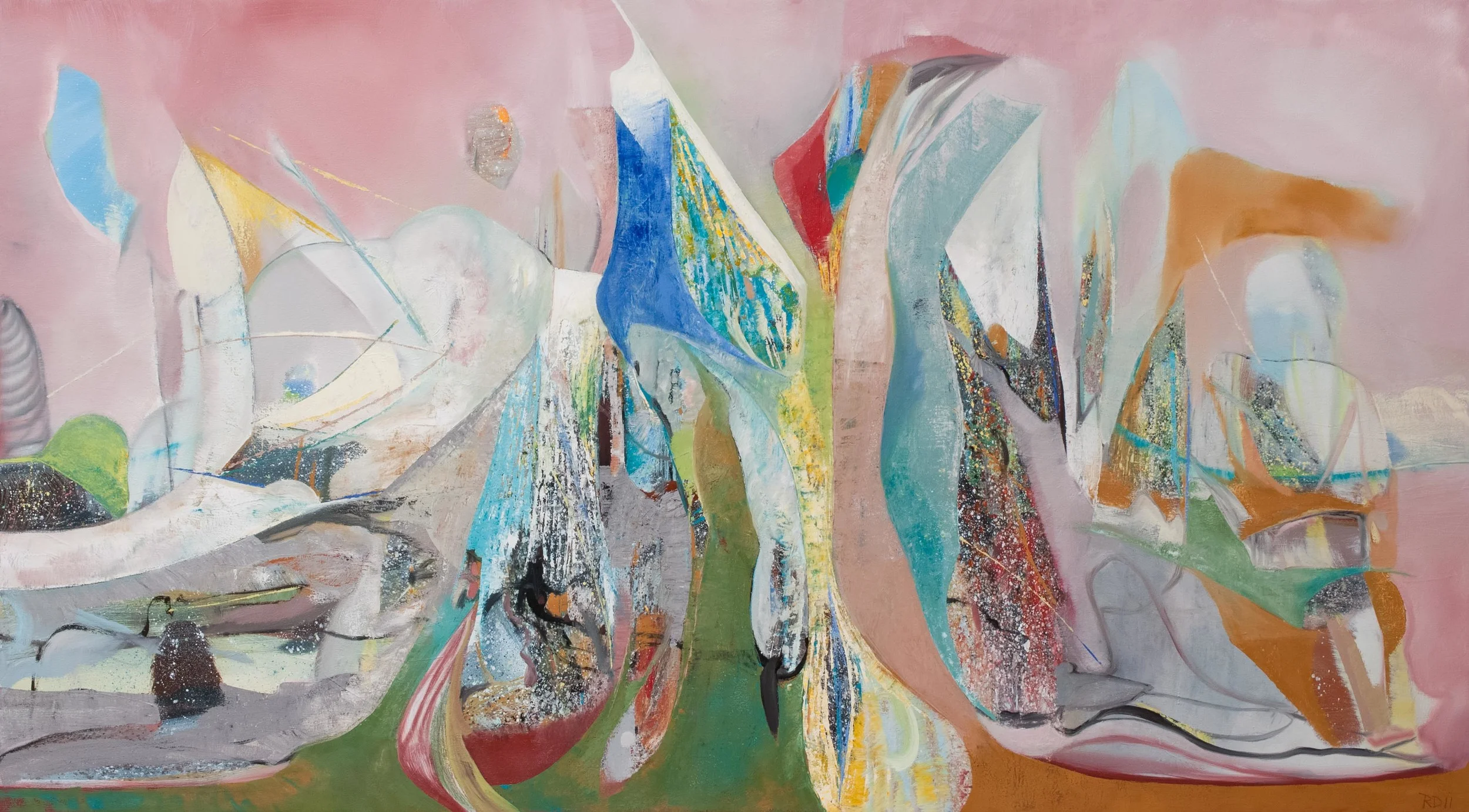 Untitled - oil on canvas - 34 x 72" - 2010 - SOLD - Private Collection - San Francisco, CA.