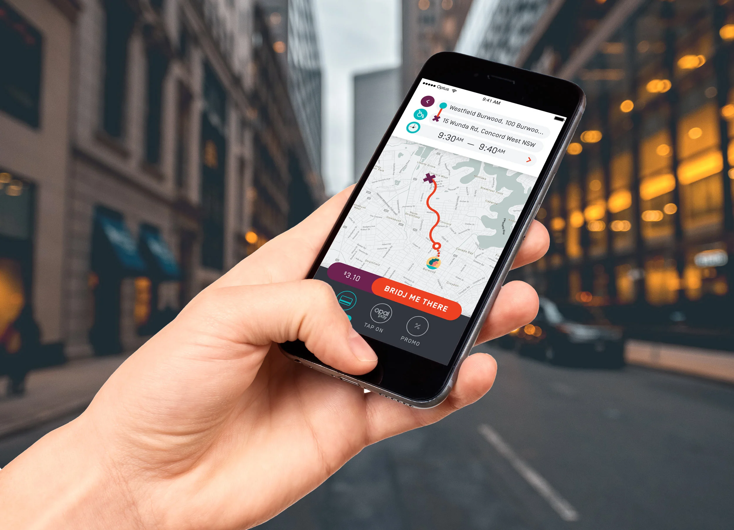 download the app to book