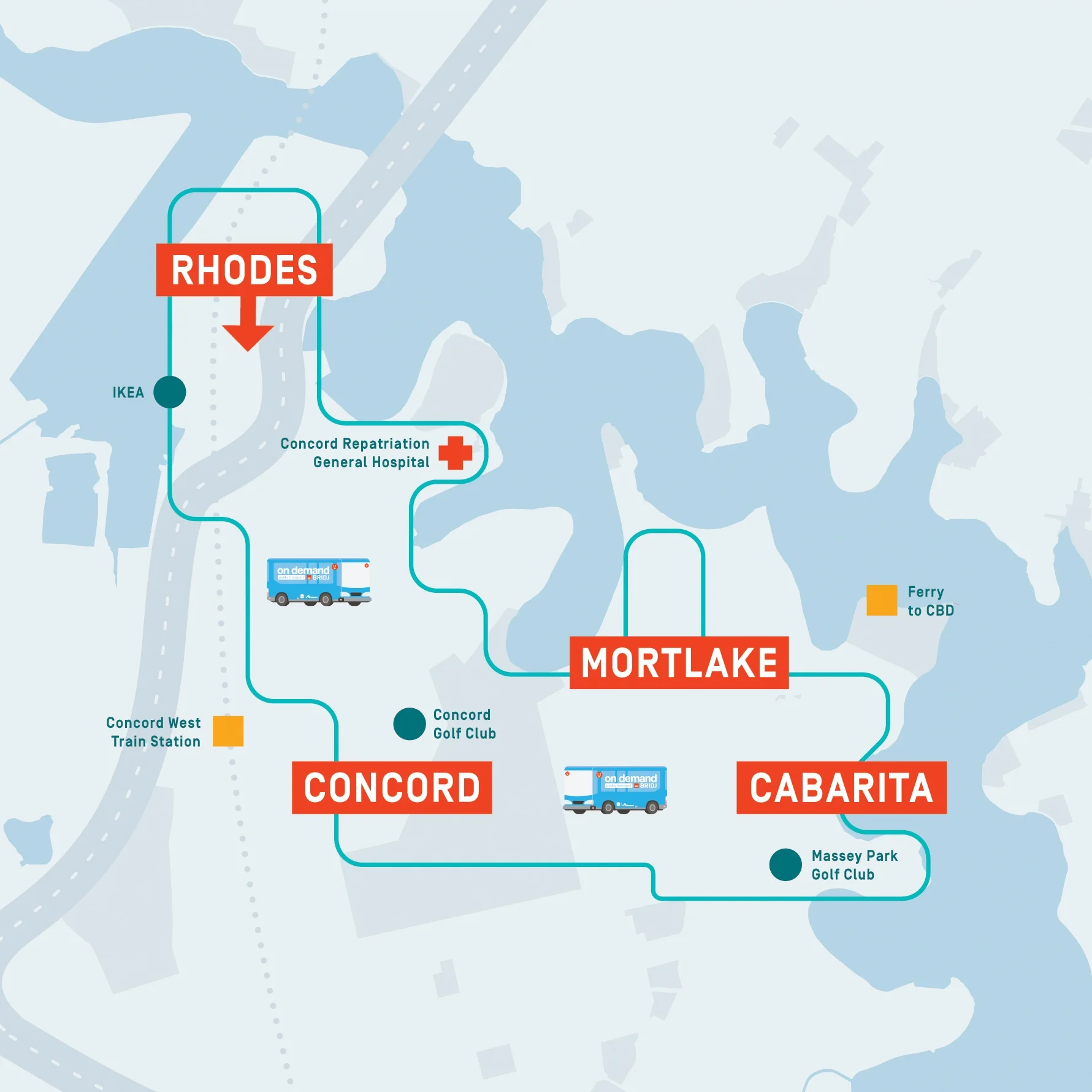Rhodes to Cabarita Service Corridor