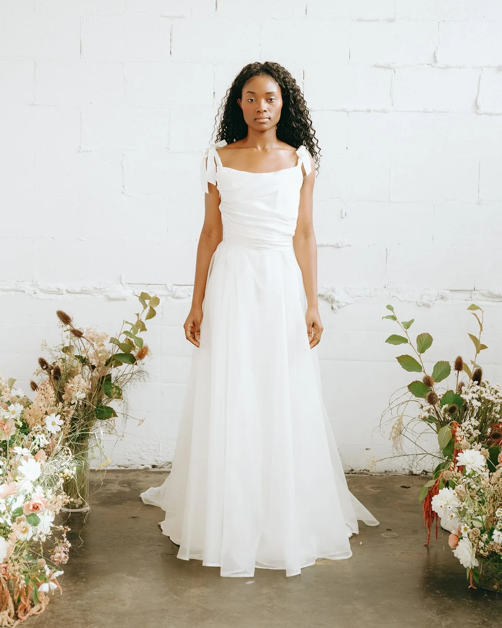 bridesmaid dress with overskirt Lace Strapless Sweetheart Wedding Dress with Satin Overskirt