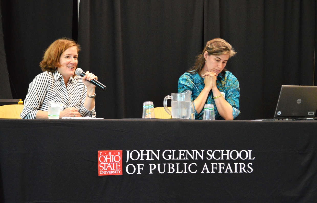 Amy Bodiker and Morgan Taggart discuss fundraising options for food policy councils
