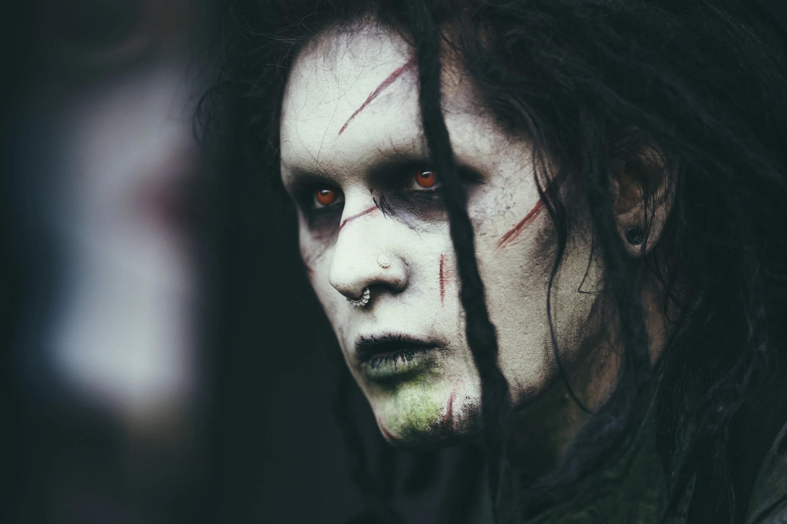 June 22nd, 2016 // Probably my favorite shot of the summer. Devin "Ghost" Sola of Motionless In White. Shot in New Orleans, Louisiana