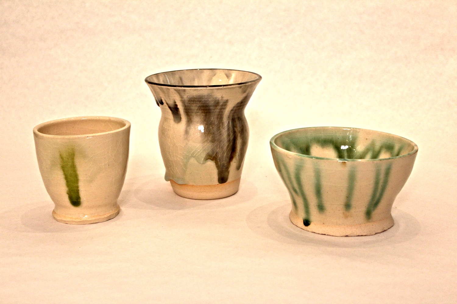 Cup, Vase, Bowl (Far right bowl SOLD)