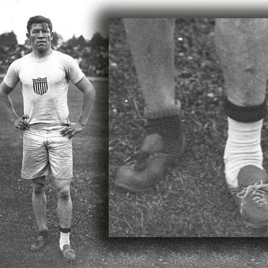 #workethics Posted @withregram &bull; @motoplayground This is Jim Thorpe. Look closely at the photo, you can see that he's wearing different socks and shoes. This wasn't a fashion statement. It was the 1912 Olympics, and Jim, an American Indian from 