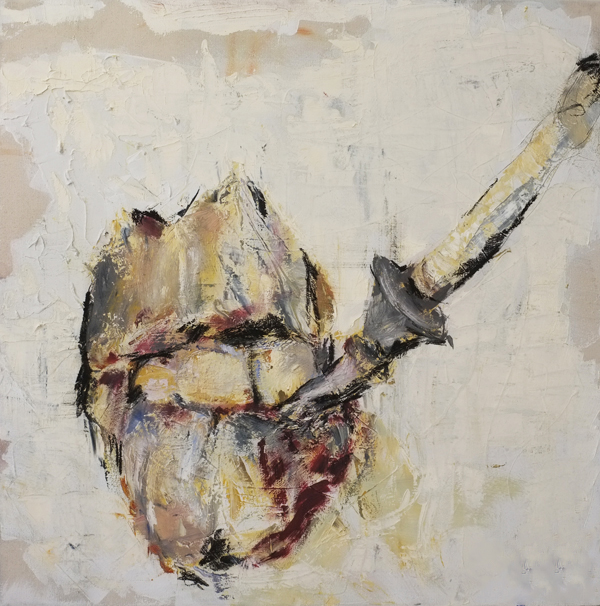 al. 36" x 36" Oil, Plaster and Charcoal on Canvas. 2012 For pricing and additional images please email lindsay@thesherwinassociates.com