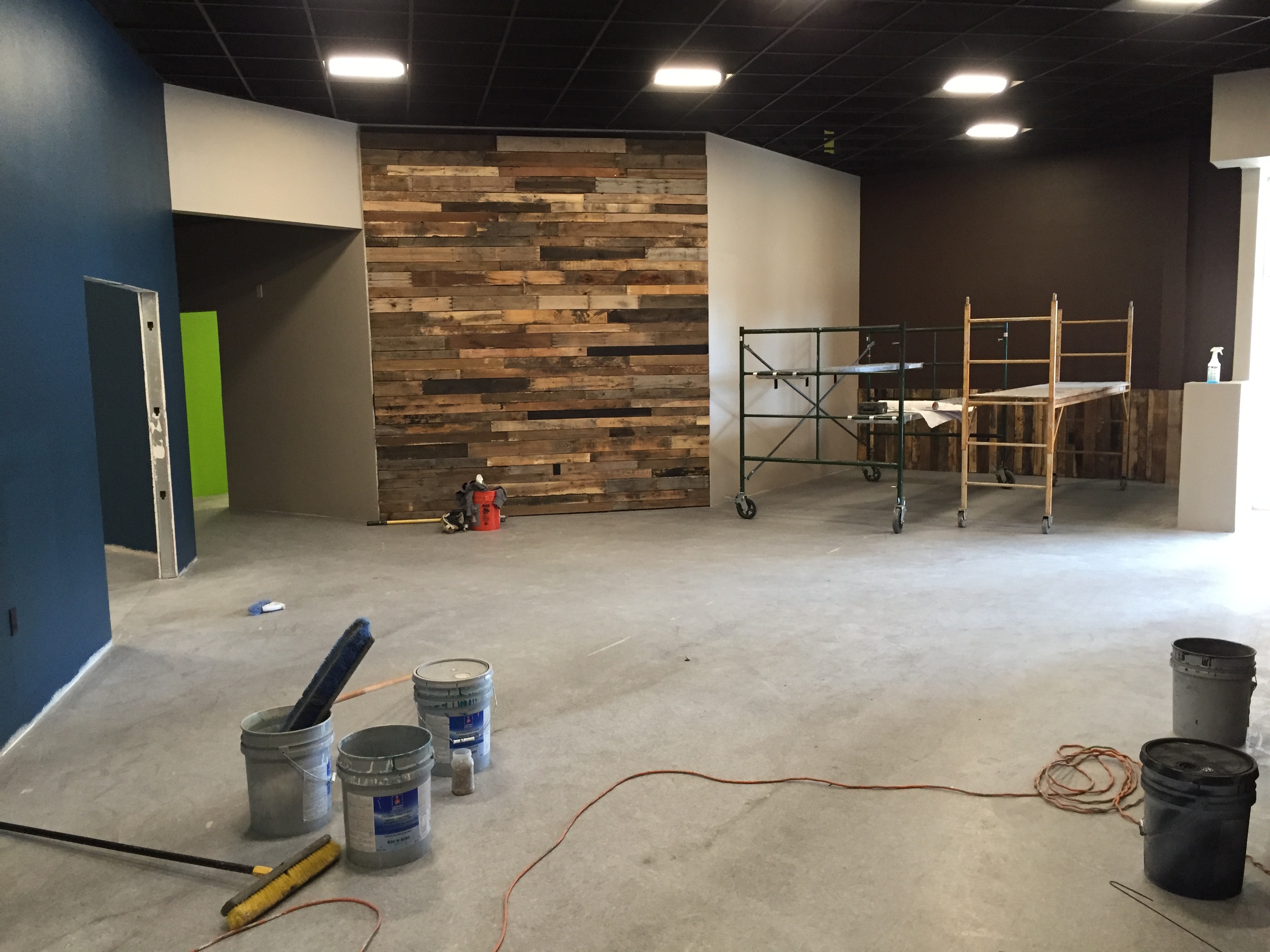 The atrium and cafe areas are starting to take shape!