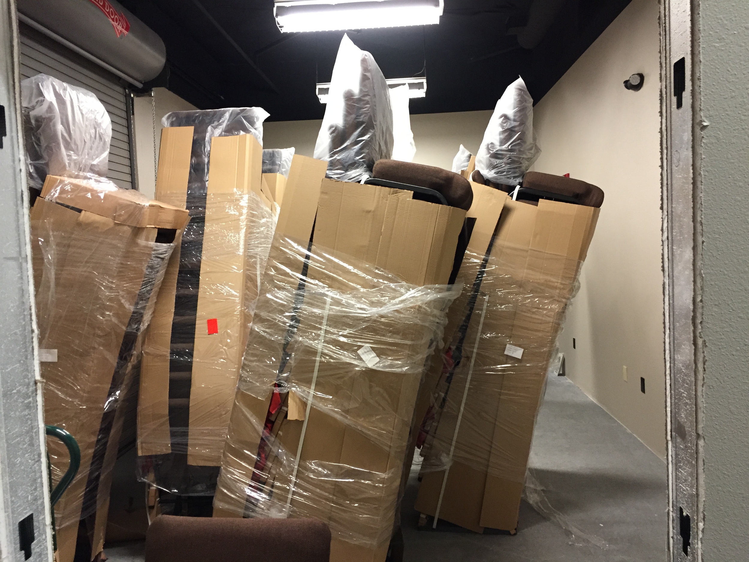 So that's what 250 chairs waiting to be set up look like!