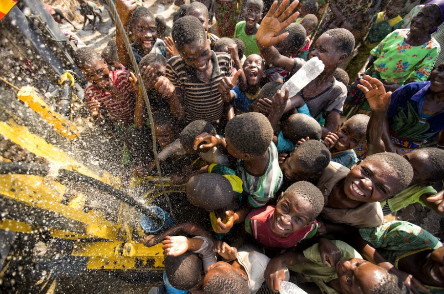 One of many inspiring photos from a charity: water project in Sikedi Village, Malawi. 