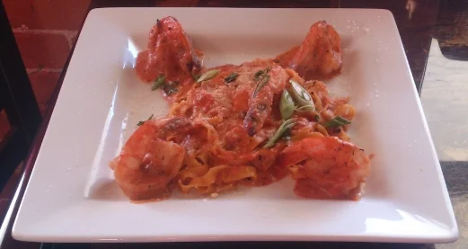 Shrimp Rossini with House made Fettuccine