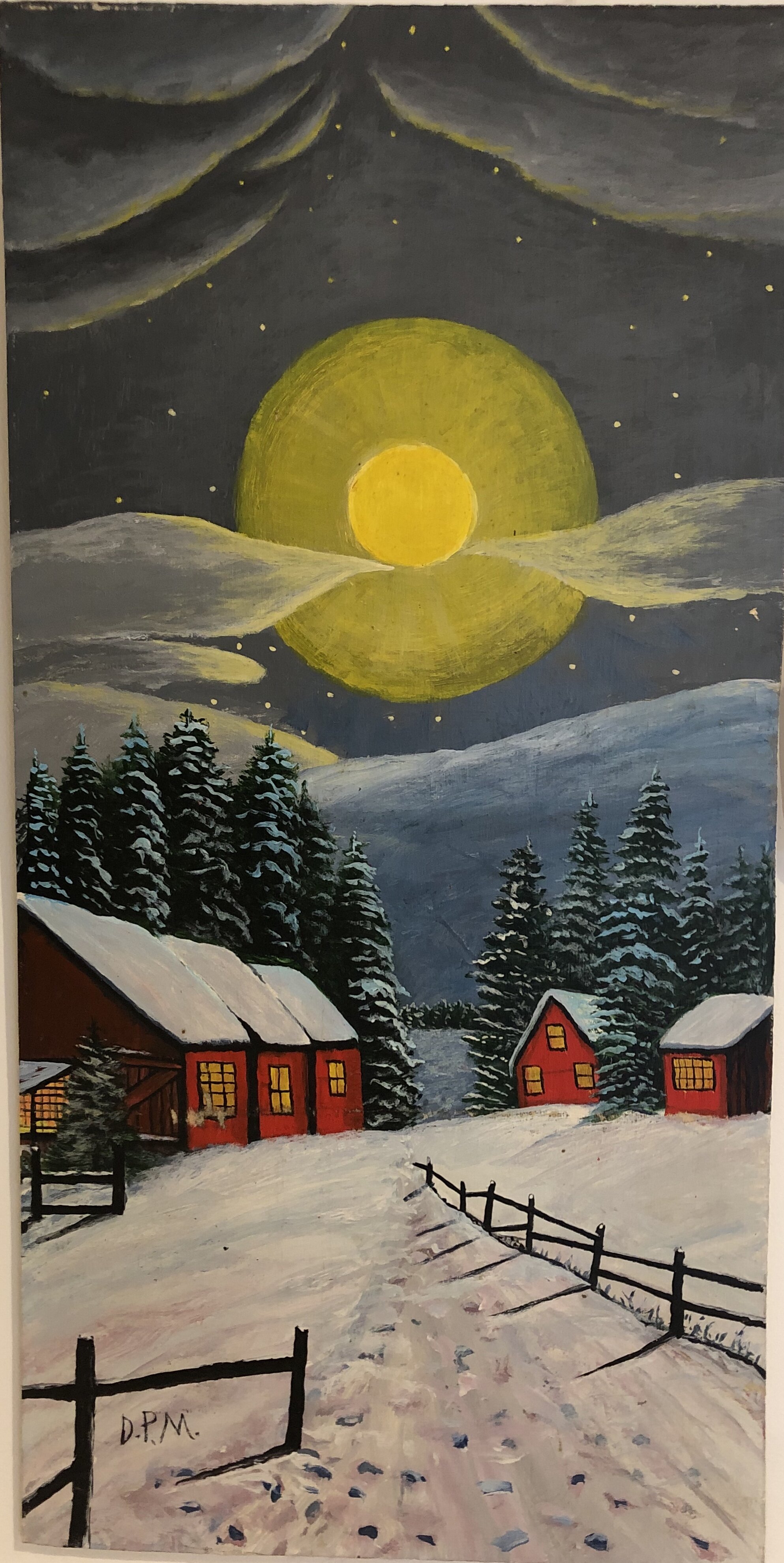 "Moonlight on Snowy Night" by Pauline Mullenax