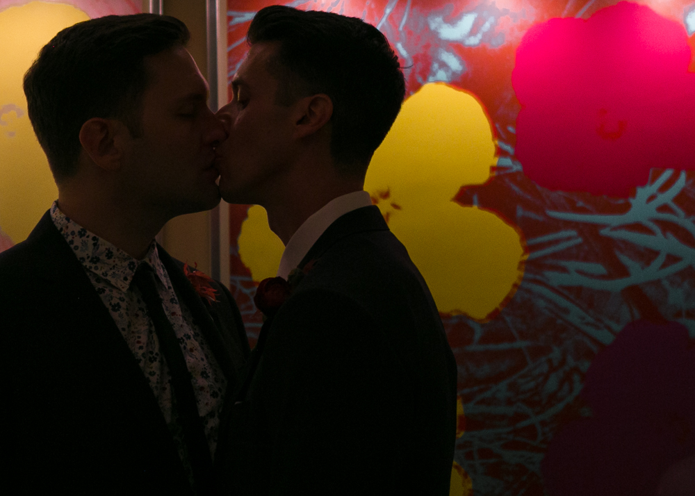 Andy Warhol Couple Kissing