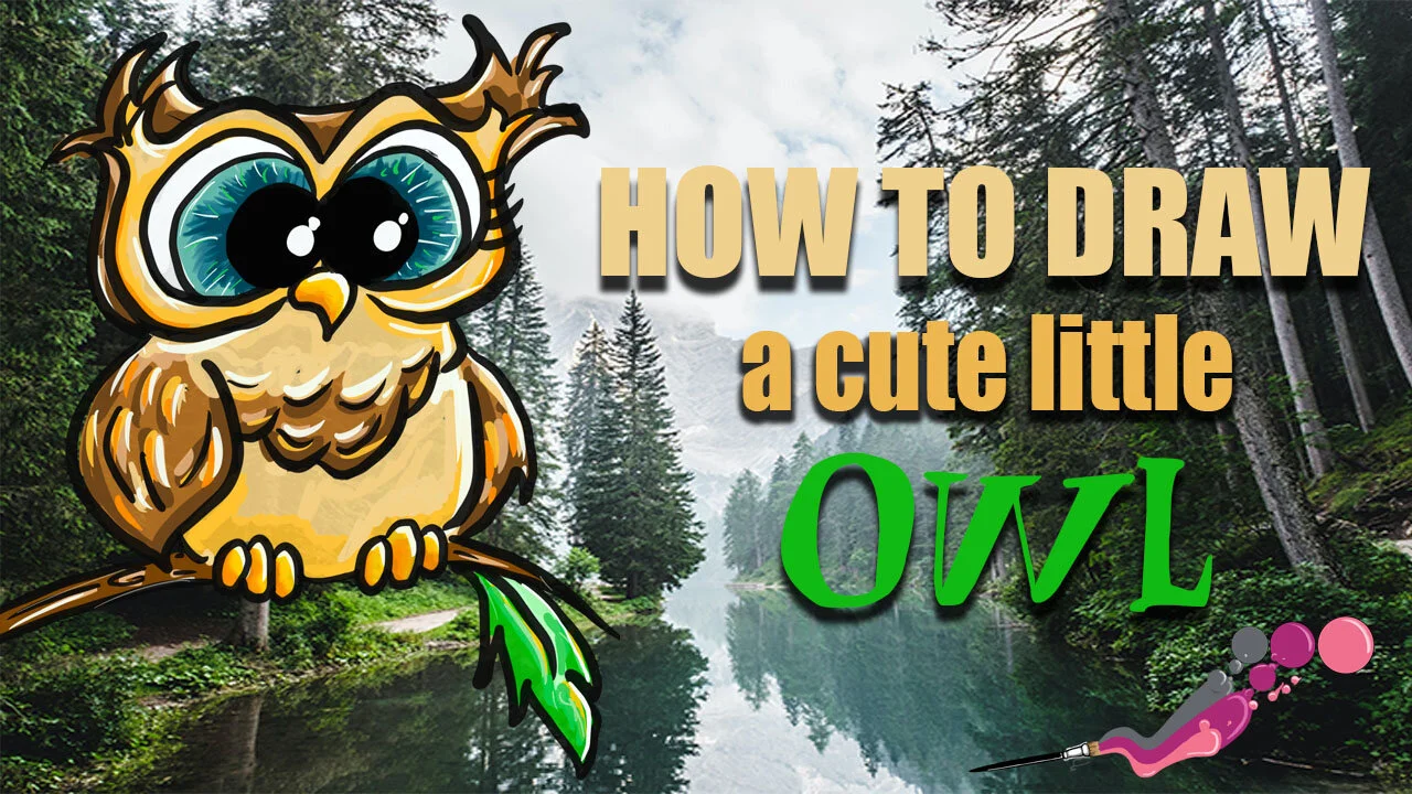 How to Draw a Cute Little Owl
