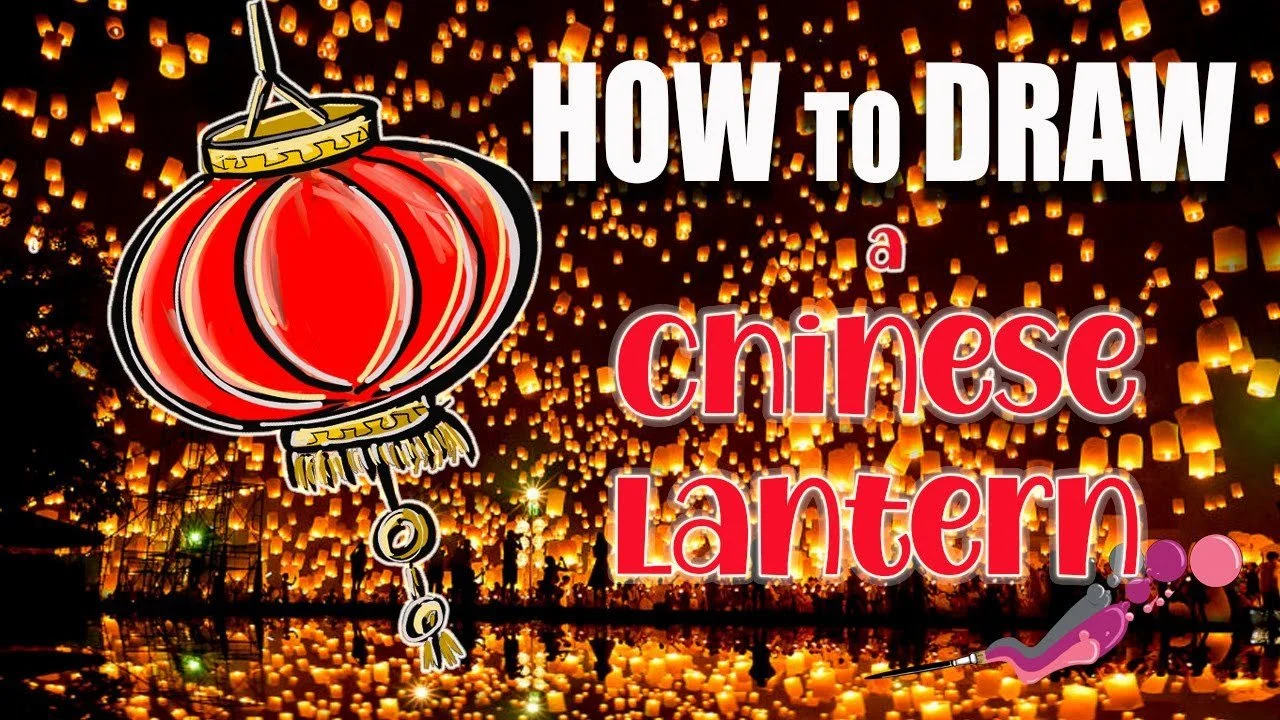 How to Draw a Chinese Lantern 