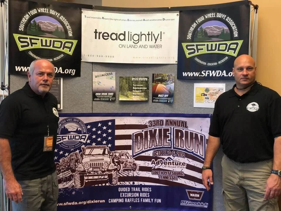 SFWDA volunteers Michael and Donald are hard at work in the SFWDA booth at GSMJI!