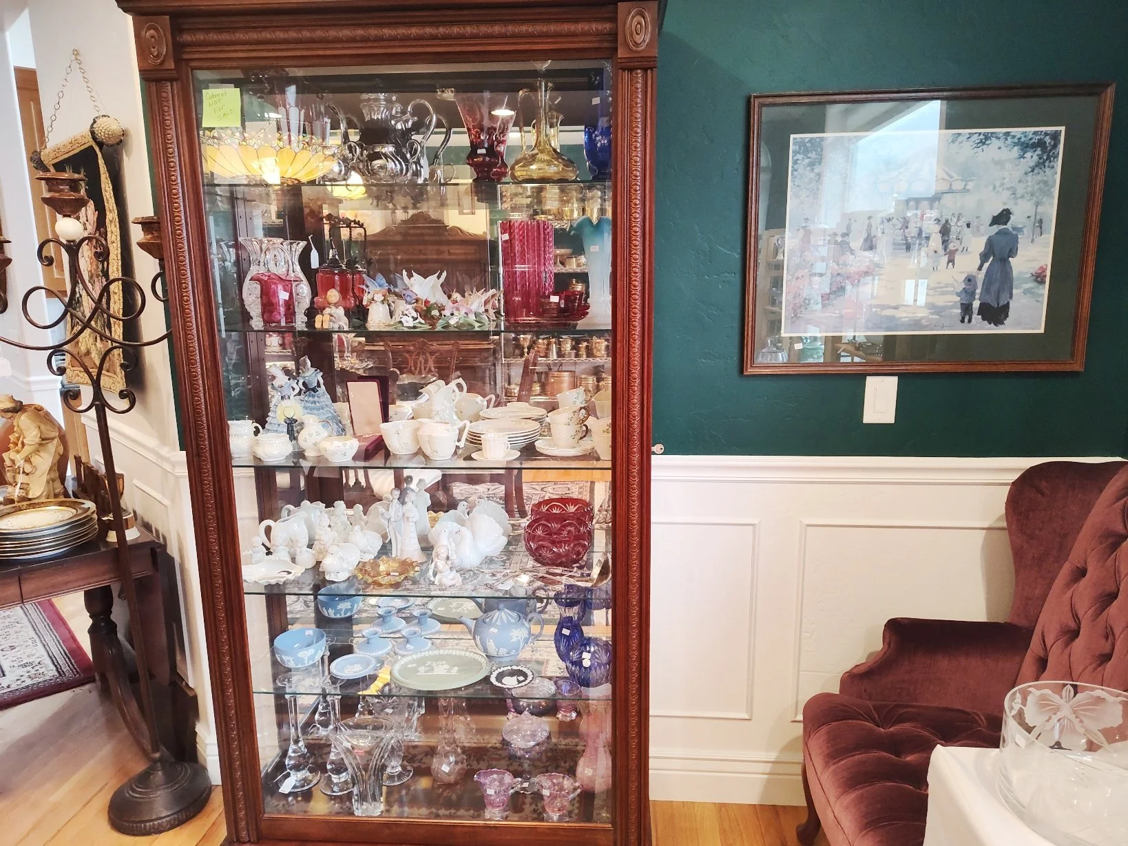 Tall Display Cabinet shown above is Not For Sale