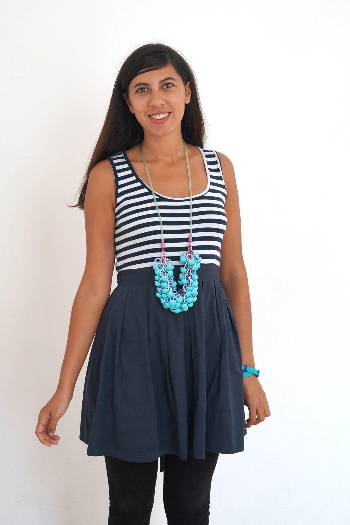 from water to wine , necklace, plastic, aluminium, 2013 Model: Mafalda Vicente