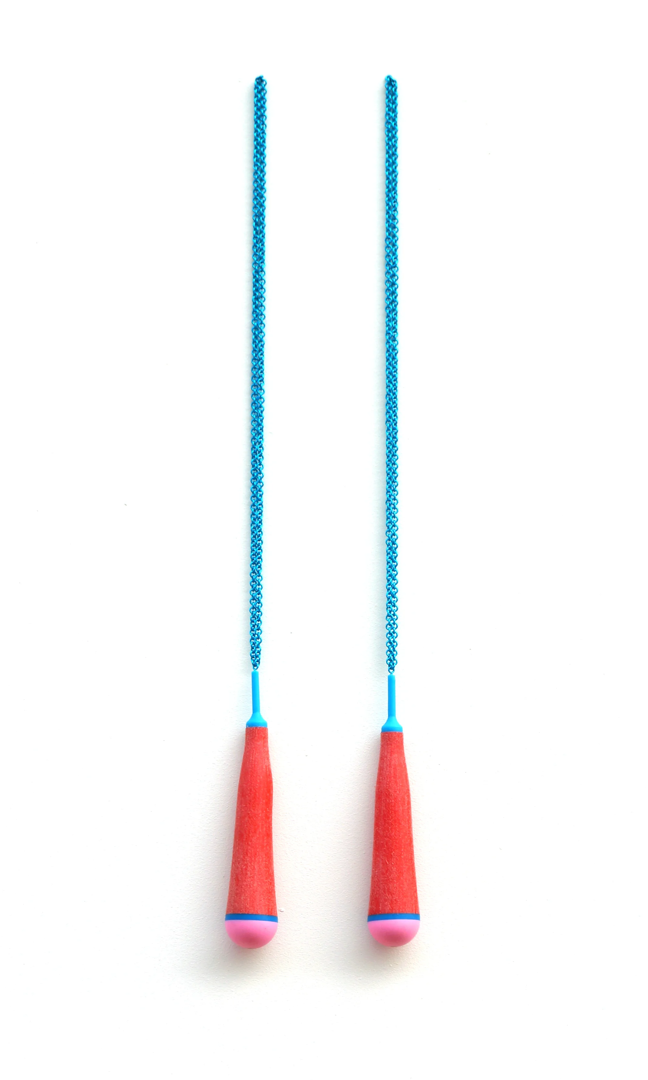 necklaces, plastic/aluminium, 49,5x3x3 cm