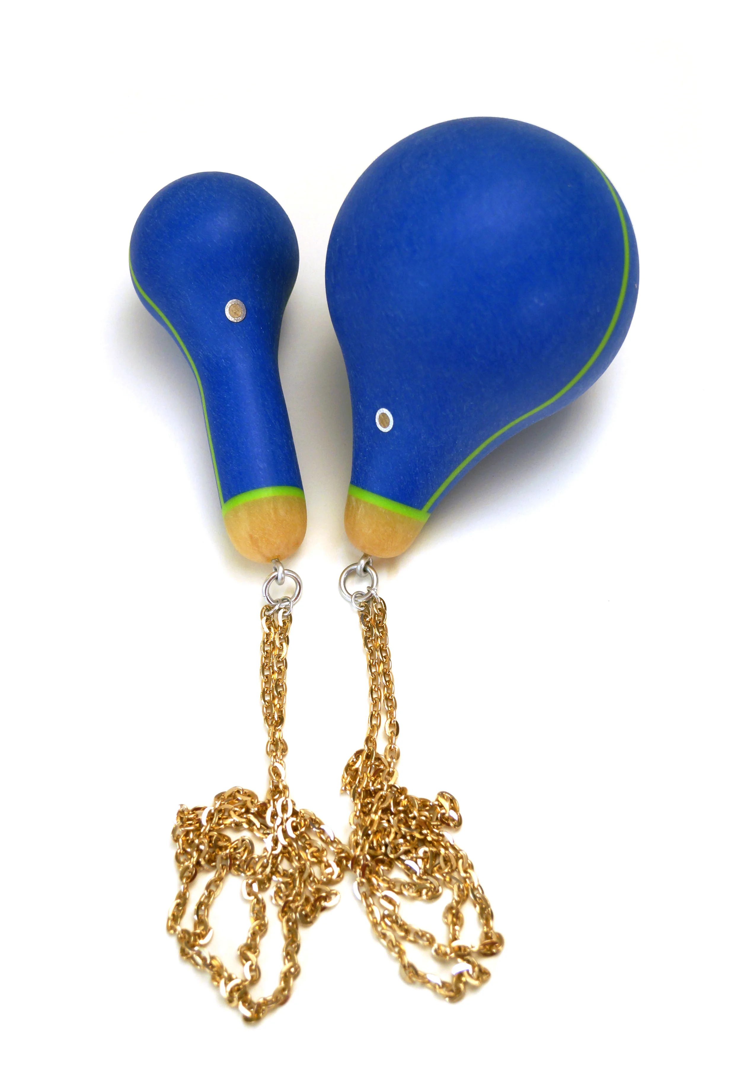 necklaces, plastic/aluminium/wood, 510x50x50 mm/510x90x90 mm, 2015