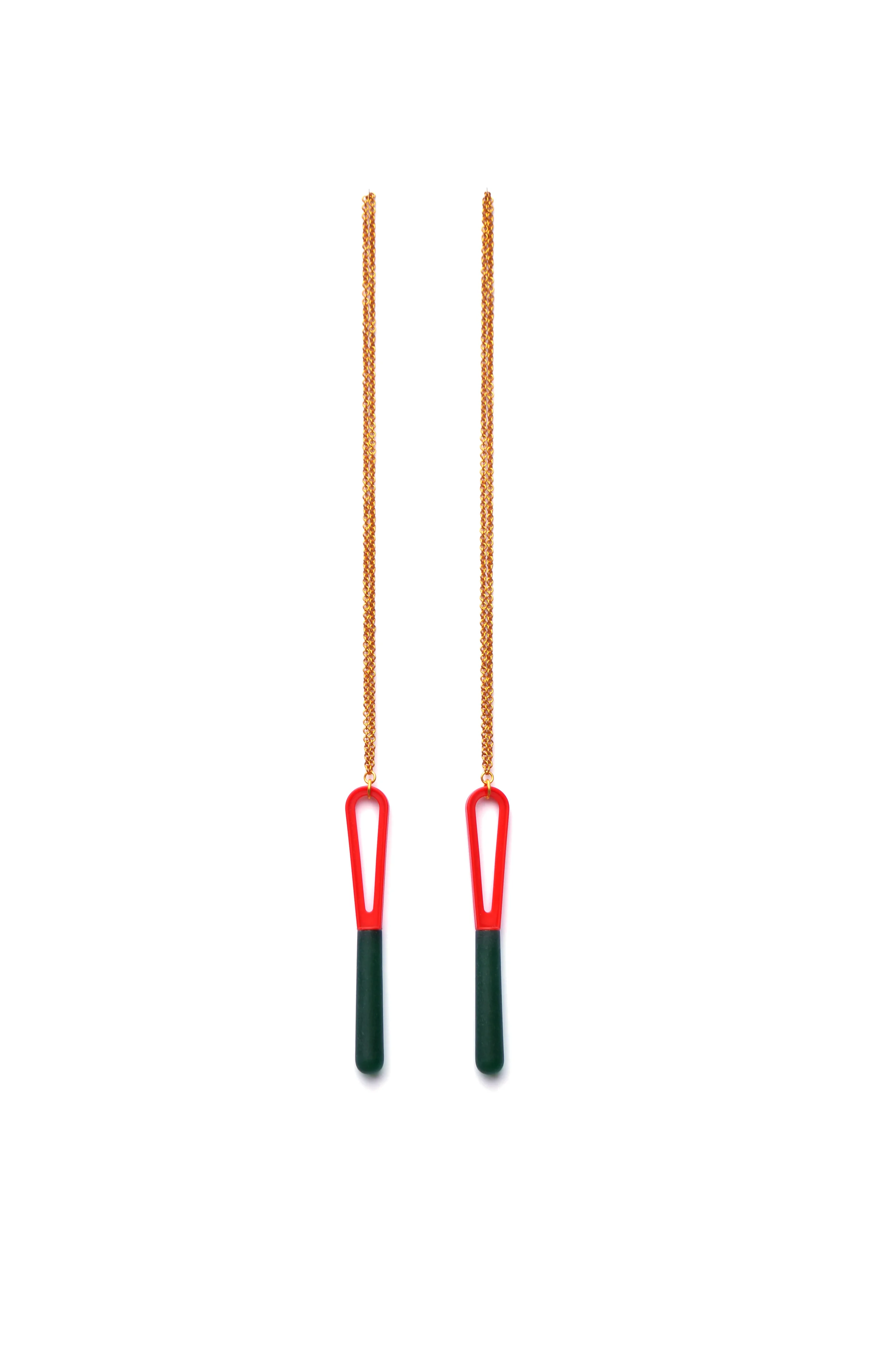 necklaces, plastic/aluminium, 525x25x15 mm, 2015