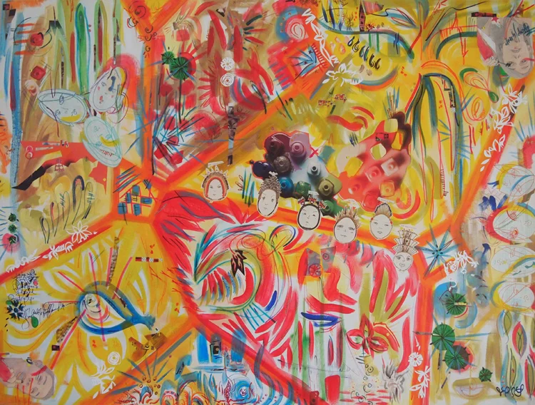 Is Your Bed Made? 48" x 36", canvas, 2013
