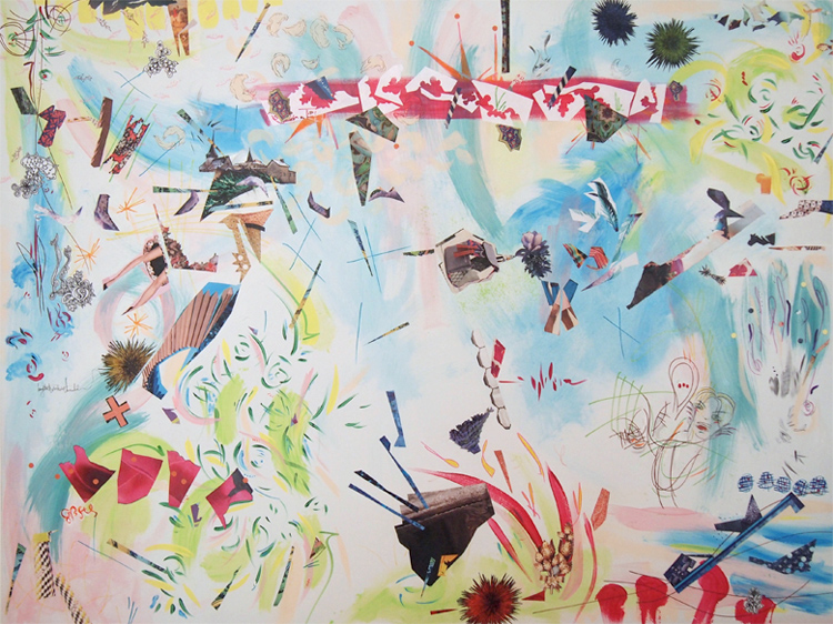 The Scream II 40" x 30", S2S hardboard panel, 2014