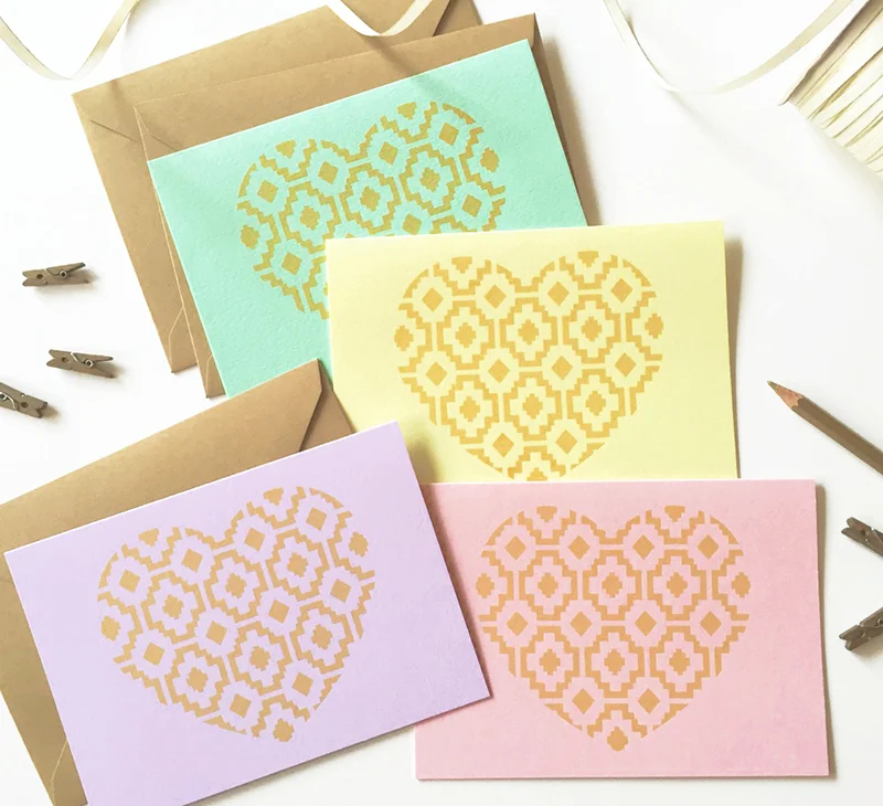 Pastel Glam Love Card Set