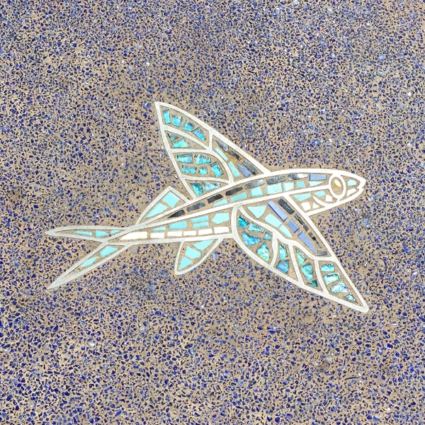 Fish mosaics at The Strand Vista Park in Dana Point.