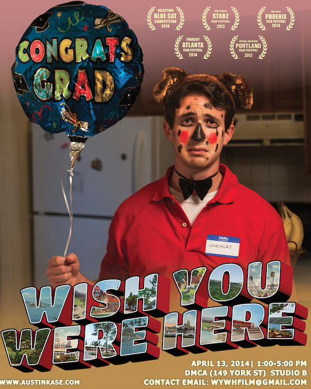 An indie coming of age film about millenials stuck at home with their parents after graduation. Harvard hot shot Adam Getz is forced to move back in with his parents when his wealthy Wall Street employer is exposed as a Madoff-esque con artist. While stuck in his sleepy hometown, Adam undergoes a humbling transformation as he reconnects with a ragtag group of jobless peers and an old flame. Set against the backdrop of the dismal job market facing today's college grads, "Wish You Were Here" shows us their new reality of dashed dreams, missed opportunities, and second chances. In the process, it offers a fresh take on the timeless journey from innocence to maturity. Wish You Were Here is in pre production, for more information and to support the project, please visit http://austinkase.com/donate/