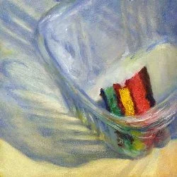 Saving the Last Rainbow, oil 5x5"