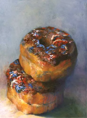 Star Spangled Splurge : oil painting : 24x18"