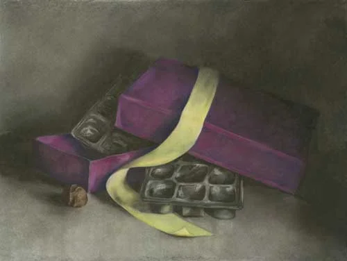 Saved You One : charcoal and pastel