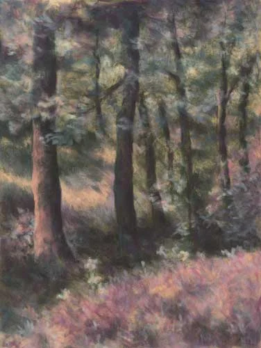 embellished giclee, pastel and charcoal
