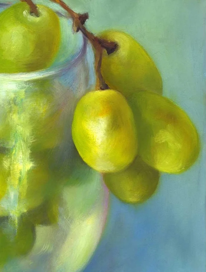 Chardonnay Cluster | oil painting | 7x5"