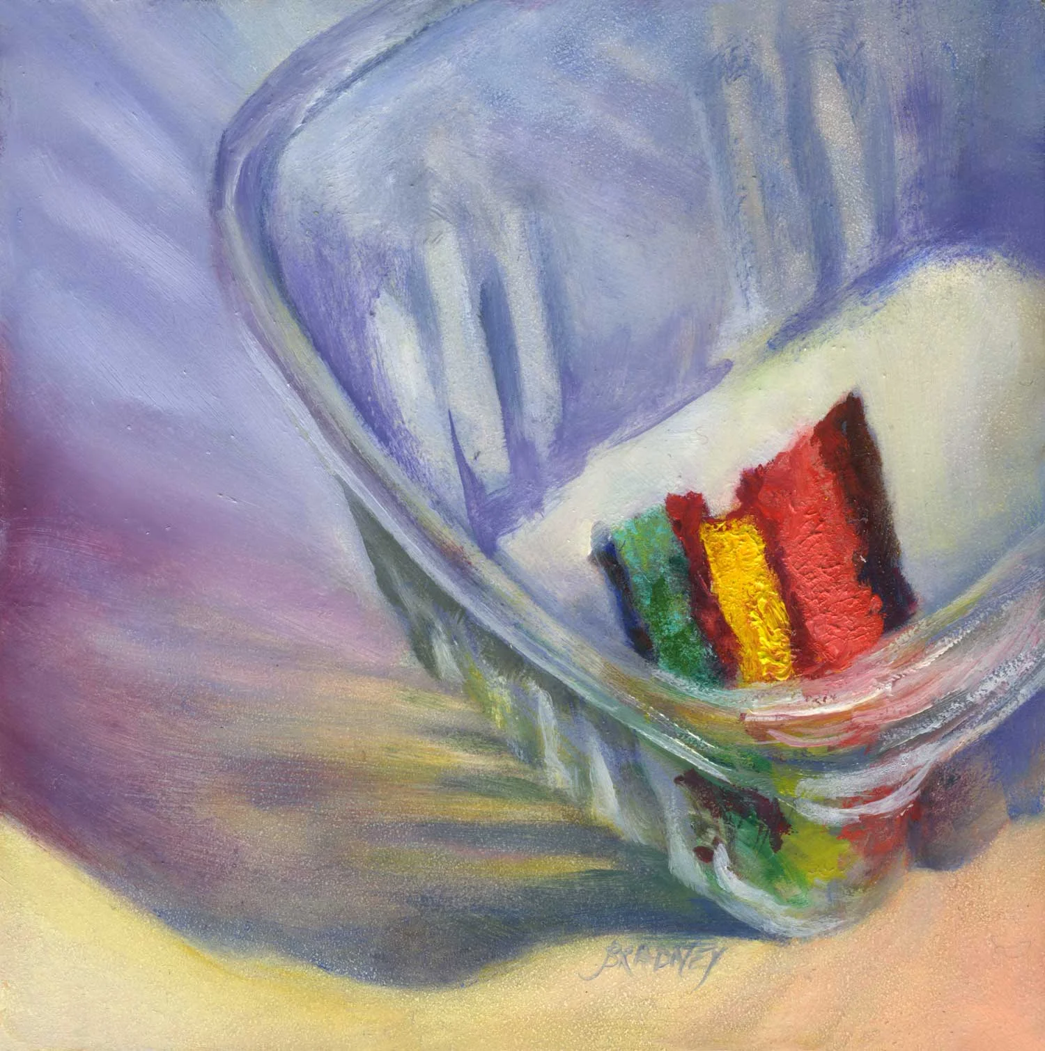 Saving the Last Rainbow | oil | 5x5"