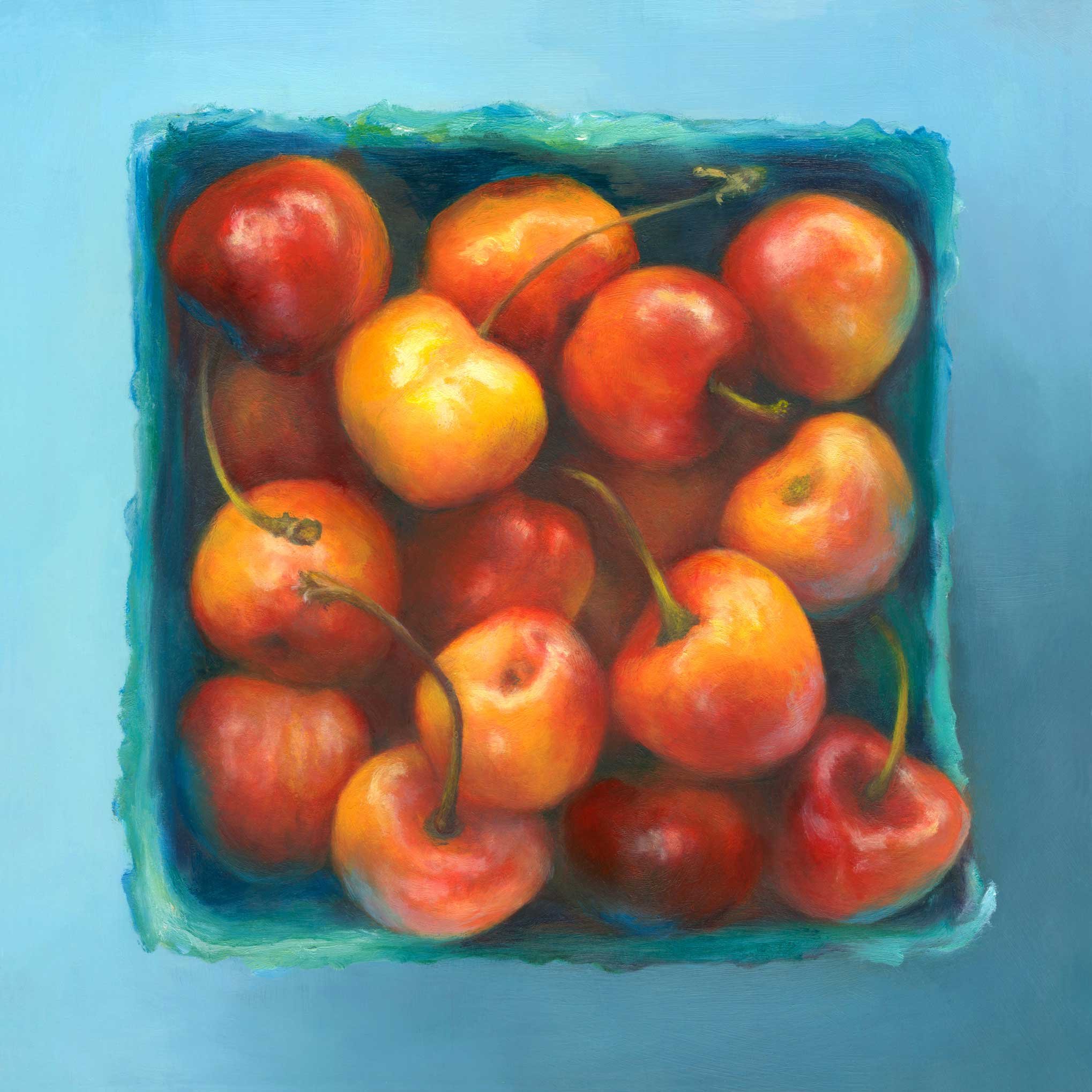 Yellow Cherry Jewel Box