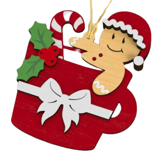 Gingerbread in mug ornament