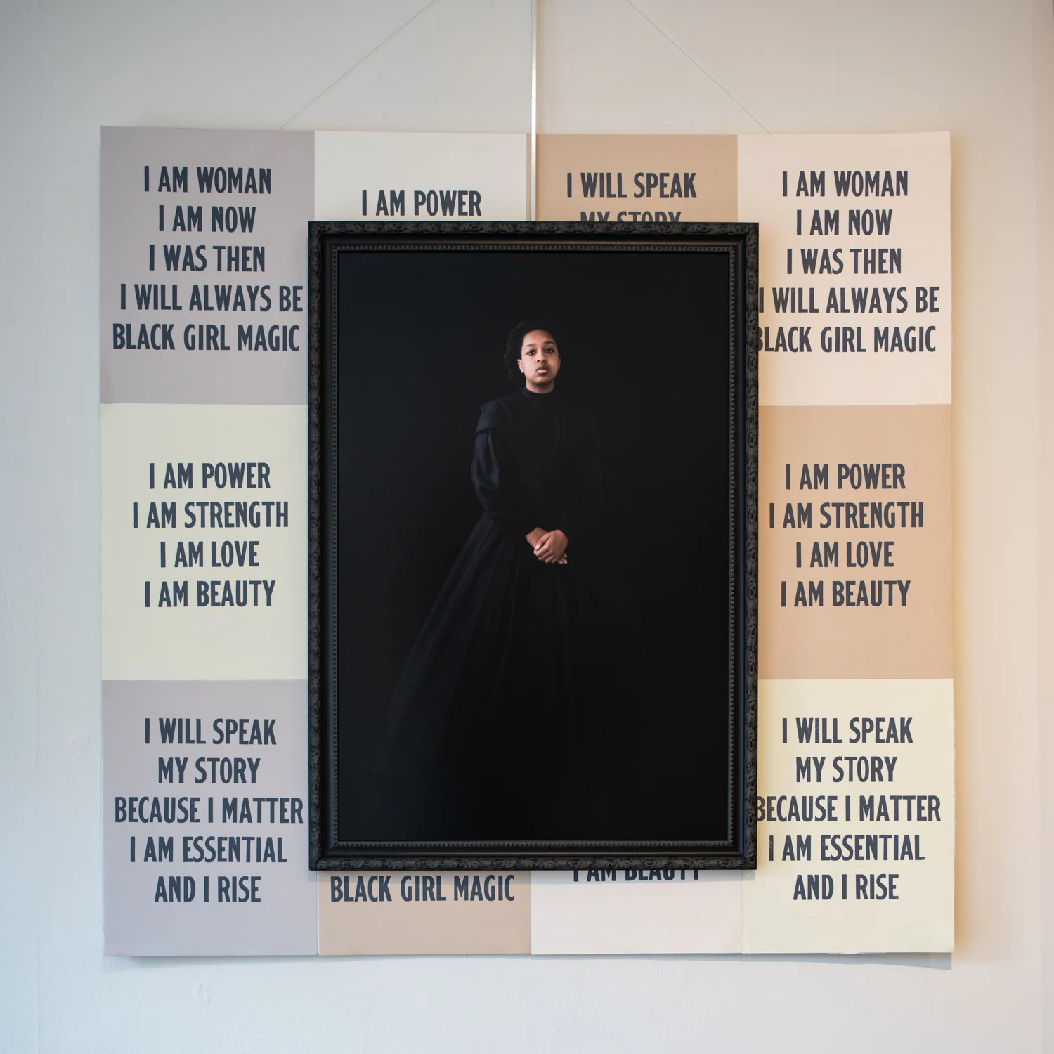 This post is my effort to chronicle my recent show, Voices of Resistance, which was featured at Perspective Gallery during February 2019. The show featured work from my Voices of Resistance and #MeToo series and my residency at the Francis Willard Museum. During the show apart from my artist statements the walls were void of titles and descriptions, this information was compiled in a booklet for visitors to read at their leisure. I have been asked by a number of people if they might be able to revisit the content of the booklet, compiled here is much of that content. To begin is a brief personal and project background from my artist talk, and following are descriptions of some of the pieces. For information on the work made during my residency at the Frances Willard House please see the following post and for information on the abortion pieces which were the first images made for this show, please see my post of February 2017. On February 21, 2019 Perspective Gallery hosted a conversation with the artist where I presented this project. After the talk, where many of the audience members shared their interpretations and responses, it felt as if this was the beginning of a conversation, one that revealed the deep pain we carry in our bones with the weight of the past, one where healing might occur as we wrestle and reckon with who we are collectively. It is an emotional journey to make work from a place deep within and have so many people relate to it on a meaningful level. One of the questions asked repeatedly throughout the run of the show was where will this be shown next? And I would love to share this show far and wide, but I’m not quite sure how to make such a thing a reality. So for those who weren’t able to come to the show in person, I hope this gives you a glimpse into the experience. Personal and Project Background Like so many I went to bed on the night of Nov 8, 2016 in disbelief, allowing myself to sleep only because I still had hope that the outcome of our presidential election would be different than it seemed to be. And until the electoral college confirmed our collective fears, I continued to hold on to the possibility of a different outcome. When reality was confirmed, as it has been so many mornings since November 9th, 2016 I continued to hope that it was only a matter of time until something shifted faster than the course of a presidential term. There was a collective sadness, a collective outrage, a collective disbelief and there still is. My coping mechanism in the face of challenge and turmoil is to make or do something tangible, physical, from what we can not touch or hold or immediately control. As a college student my reaction to learning about the injustice of the world was to become actively involved in the causes that moved me most. I remember learning about the Puerto Rican Political Prisoners and the movement for Puerto Rican independence, a resistance movement against colonialism that began in the days of Spanish imperialism in Puerto Rico in 1898 and later about the case of Mumia Abu Jamal and writing letters and marching and holding rallies. I quickly found myself on the frontlines of the battle for human rights working to address the intersecting issues of poverty, race, education, healthcare and incarceration in the United States. I spent a summer working with Angela Davis, formerly of the Black Panther Party, on the Critical Resistance: Beyond the Prison Industrial Complex conference, and during my later college years working with Civil Rights attorneys Staughton and Alice Lynd on conditions of confinement cases in Supermaximum security prisons in Youngstown, OH. Later I worked for the Southern Center for Human Rights on class action lawsuits addressing human rights violations in prisons and jails in Alabama, Georgia and Louisiana. Having spent my formative years working with people who lived the best example of a passionate life, fully devoting themselves to using the skills and education they were privileged to have to doing their best to change the world for the better, when the shock of the 2016 election settled I felt a necessity to address the blatant disruption and undermining of the nation we hold dear through the medium that I hold dear. There were letters and phone calls to members of congress and marches of resistance in solidarity with my fellow progressives, but it all felt intangible. And so, Voices of Resistance was born to grapple with and make, in some way, tangible the effort to salvage and reconstruct our social fabric of decency and democracy as many of us envision it. I have looked to the past for inspiration in this project because history has such a wealth of knowledge to share, because there there is hope for transformation, because there there is insight to the long game of dogged commitment and slow change. I have looked to history to understand the struggles, gallant efforts and endurance of the unsung women who came before us, to find inspiration in the work they did to lay the cornerstones of who we are today; to build a bridge of conversation between then and now in order to connect more deeply to those who were ignored and devalued in the past, so that we might imagine a more inclusive future for generations to come. Although we are confronted daily with what seems impossible, with the nepotism of an unstable tyrant, with lies and contradictions and inconsistencies, there is hope in the steady convictions and sentencing of those close to the President through the Mueller Investigation, there is hope in the growing pool of democrats running for President in 2020 and hope in the new class of democratic congress women who were recently sworn in. Just as there is a tremendous amount of work to be done now to ensure transformation, we are hopeful as were those engaged in the long-game of socio-political transformation in the past. This show consists of a number of interlinked projects each reflecting fears and inspiration of the past two years. Immediately after the elections I found myself thinking about upcoming supreme court appointments and the conservative justices who were sure to be sworn in and the impending potential for Roe v. Wade to be overturned, then there was the women’s march and reflecting back on women’s organizing through out history, and an incredible never before seen image of Harriet Tubman and mass shootings and the Black Lives Matter and #MeToo campaigns, outgrowths of so many prior movements for social change, but with possibly greater platforms. Each of these moments and movements captured my imagination and compelled the making of images. Through slow steady stitching of costumes and props, painting of backdrops and researching my family tree for a personal history of immigration to visiting prop houses and the Lyric Opera to borrow costumes, this has been a journey of making and gathering. But most importantly it has been a journey of connection and community. In a time when people feel increasingly isolated and disillusioned, I felt the need to connect in person and make something in the spirit of togetherness that might reflect the weight of history and the possibility of change. A Song For A Woman Who More Than Mattered (Above photo & letterpress piece) This is an homage to all the black women throughout history cut down before their time, silenced and subjugated. This image speaks to the courage and solemnity of movements for Black freedom in the United States. Throughout U.S. history from Abolition to the Anti-Lynching Movement to the Civil Rights Era to the Black Panthers and Black Lives Matter campaign people have banded together to stand and fight for the rights of Black people because we continue to live in nation and a world where all people are not treated equally. Women have been the backbone of these movements. Letterpress prints made in collaboration with Ben Blount, http://benblount.com/