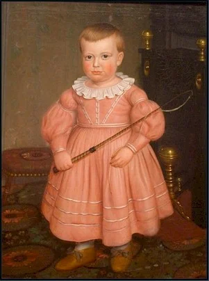 Boy in pink - 1800's
