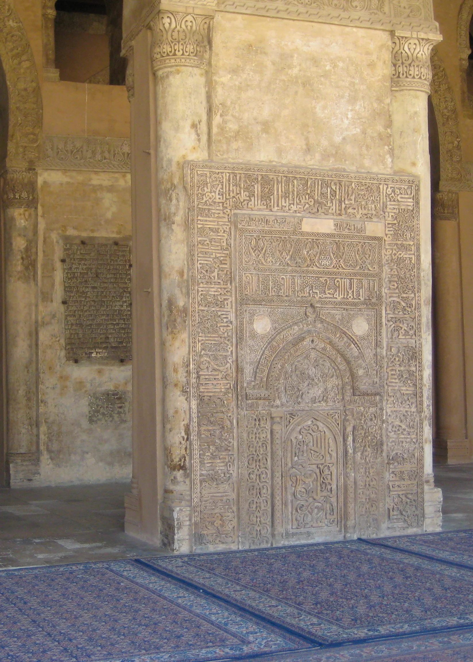 Interior of the Ibn Tulun Mosque.