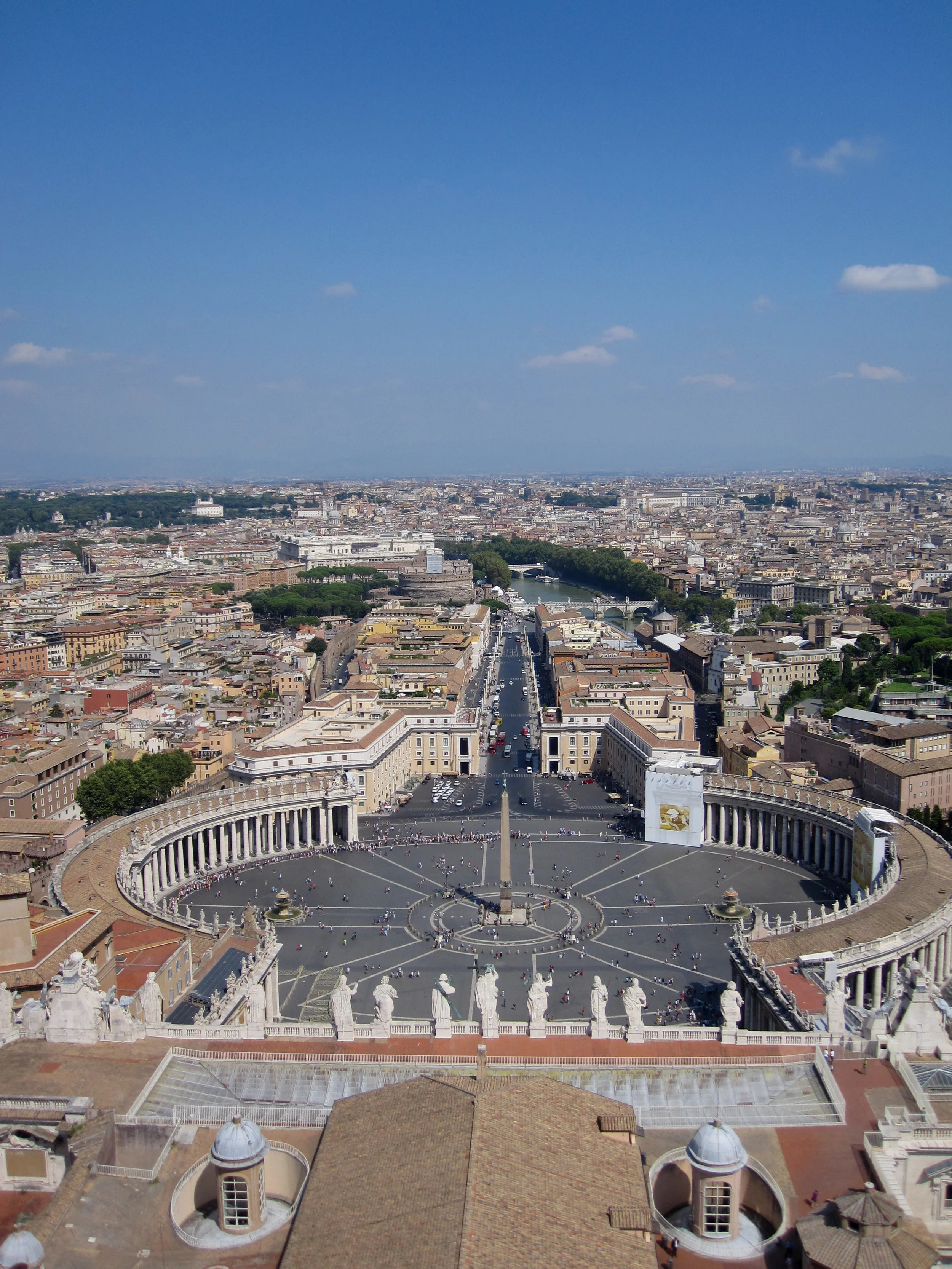 View of St. Peter's Square. Vatican City, Italy. August 2010. 