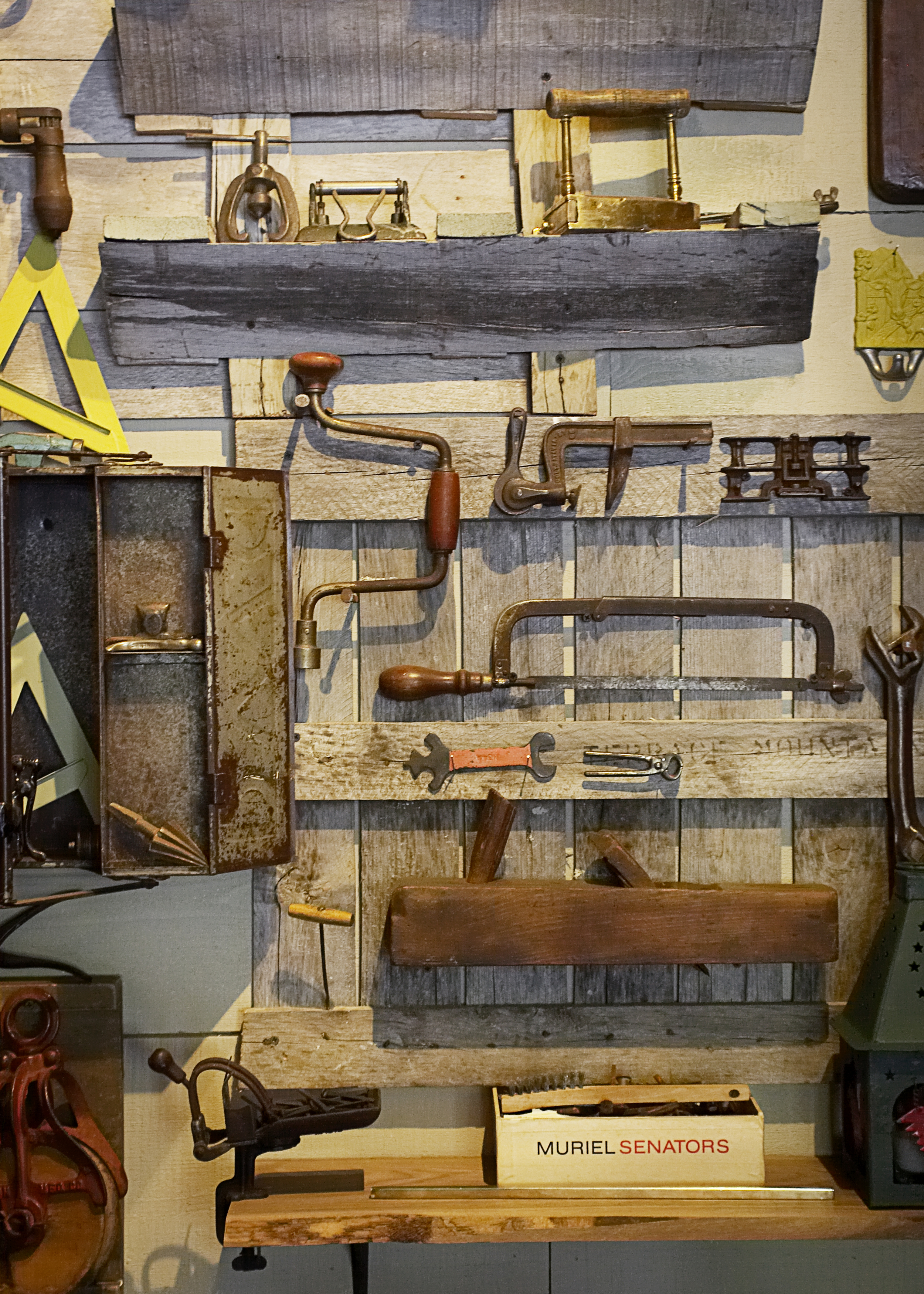 Many of the 18th century tools in the Tool Shed private dining room, came from the farm, and some were even used in building the restaurant.