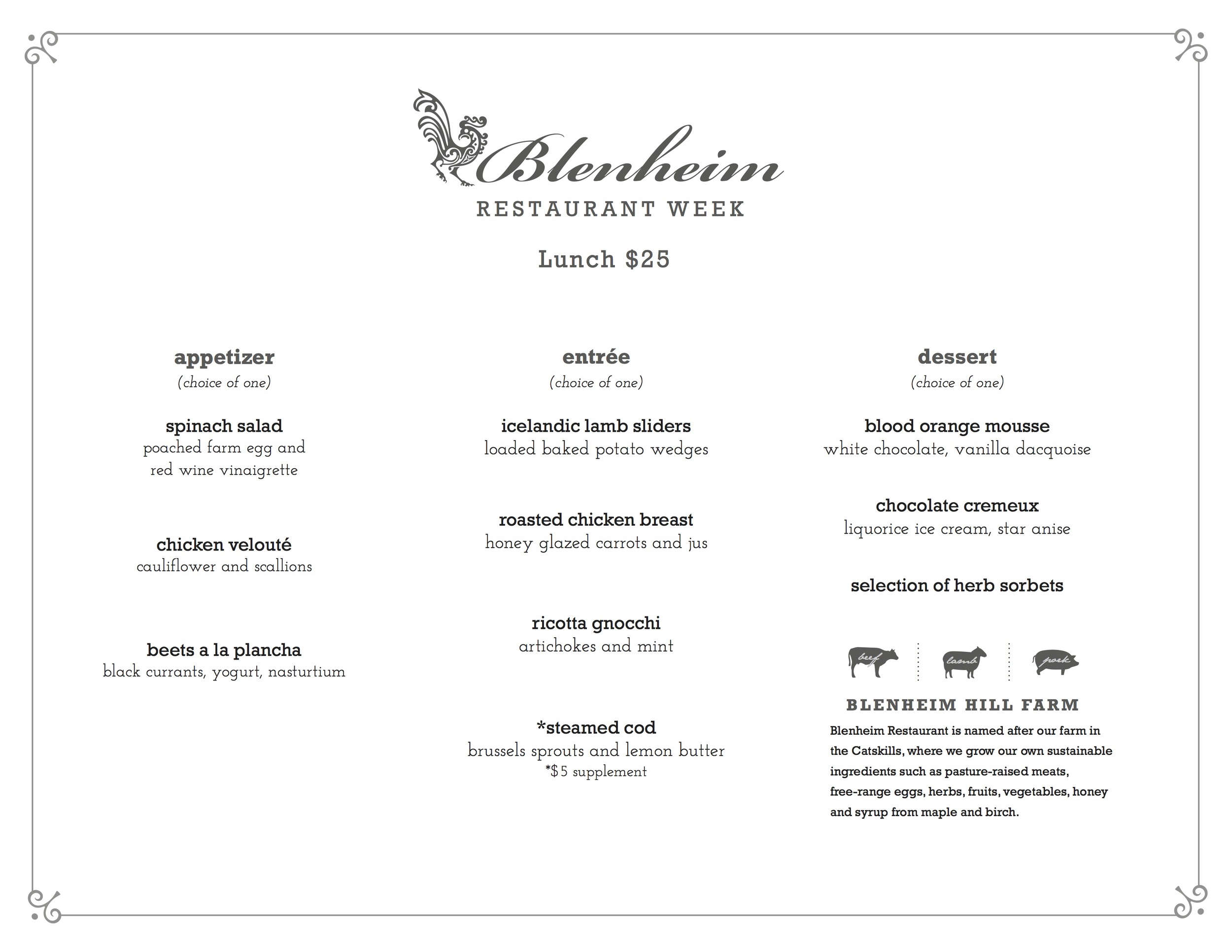  RESTAURANT WEEK LUNCH click to expand