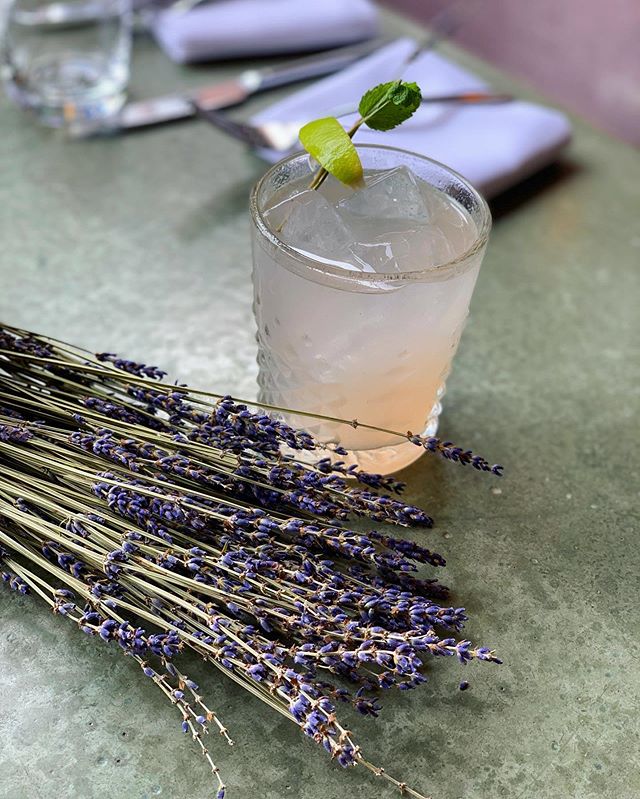 One day only drink special! The lavender mojito is a delicious spin on a classic, with a delicate lavender flavor and aroma. Stop by tonight and give it a taste!